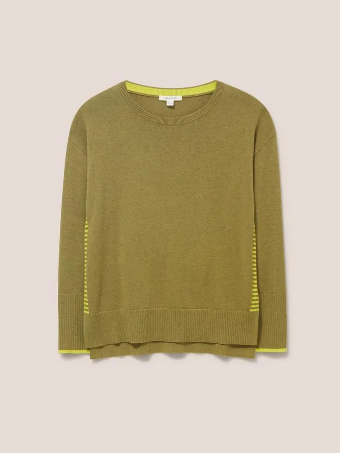 White Stuff KNITWEAR Olive Crew Neck Jumper Deep Green 8211 Women White Stuff KNITWEAR Olive Crew Neck Jumper Deep Green 8211 Women