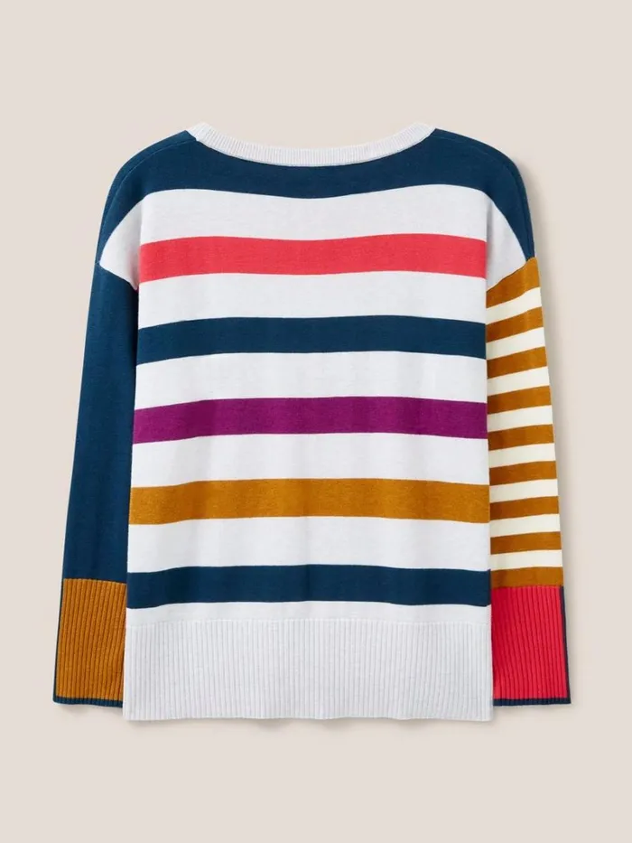 White Stuff KNITWEAR OLIVE HEART JUMPER Grey Multi 8211 Women White Stuff KNITWEAR OLIVE HEART JUMPER Grey Multi 8211 Women