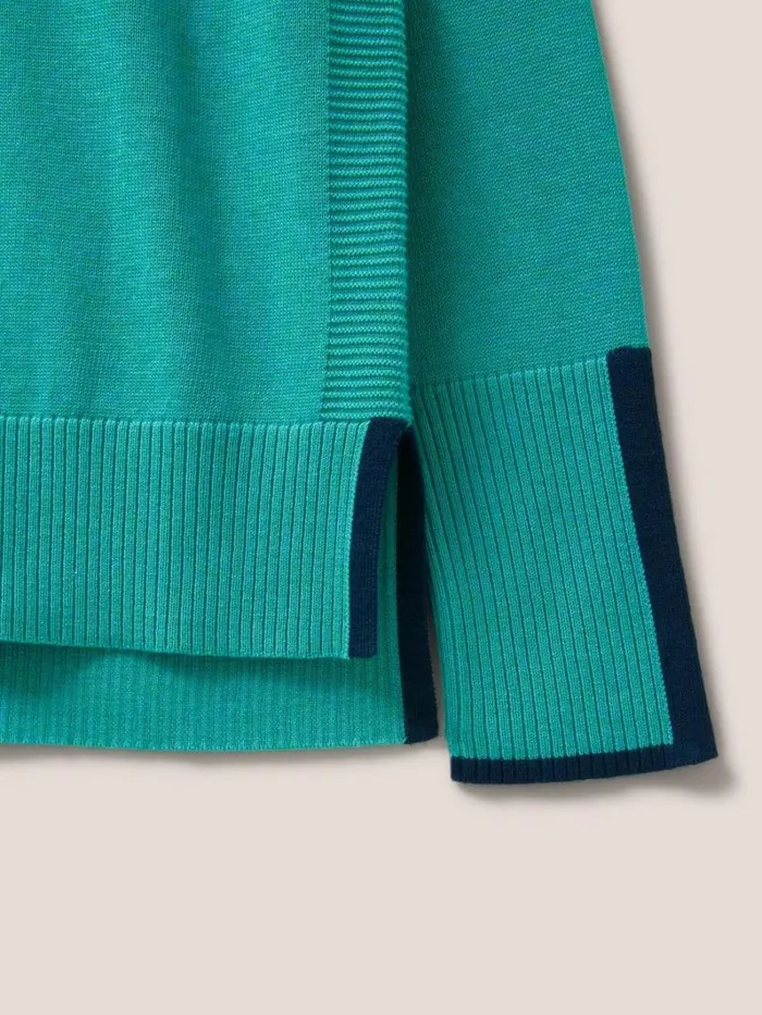 White Stuff KNITWEAR Olive Knitted Jumper Bright Blue 8211 Women