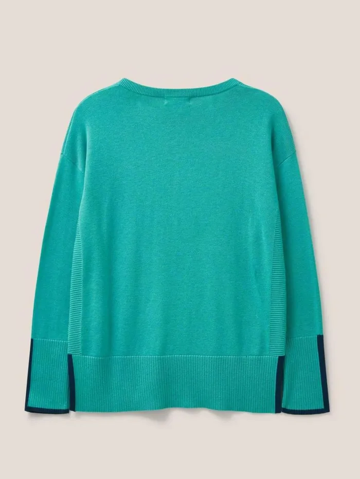 White Stuff KNITWEAR Olive Knitted Jumper Bright Blue 8211 Women