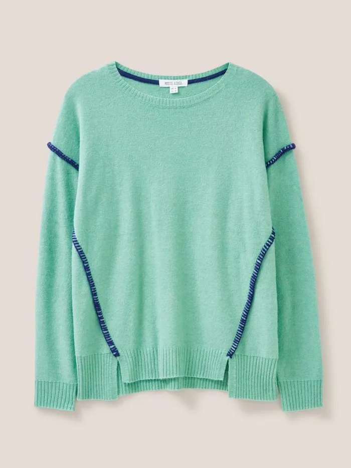 White Stuff KNITWEAR RIPPLE JUMPER Light Green 8211 Women White Stuff KNITWEAR RIPPLE JUMPER Light Green 8211 Women