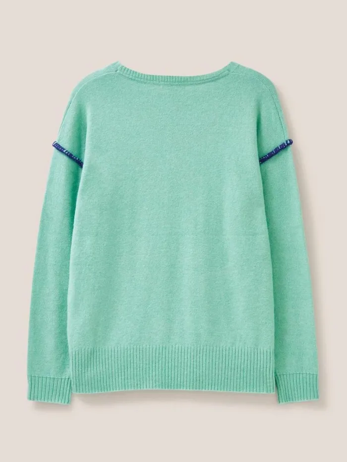 White Stuff KNITWEAR RIPPLE JUMPER Light Green 8211 Women White Stuff KNITWEAR RIPPLE JUMPER Light Green 8211 Women