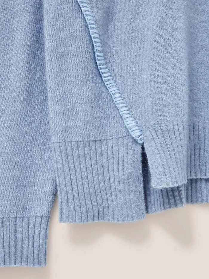 White Stuff KNITWEAR RIPPLE JUMPER Mid Blue 8211 Women White Stuff KNITWEAR RIPPLE JUMPER Mid Blue 8211 Women