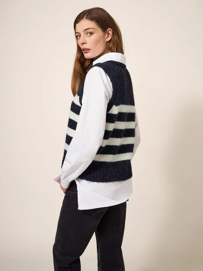 White Stuff KNITWEAR STRIPE TANK Black Multi 8211 Women White Stuff KNITWEAR STRIPE TANK Black Multi 8211 Women