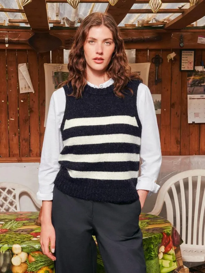 White Stuff KNITWEAR STRIPE TANK Black Multi 8211 Women White Stuff KNITWEAR STRIPE TANK Black Multi 8211 Women