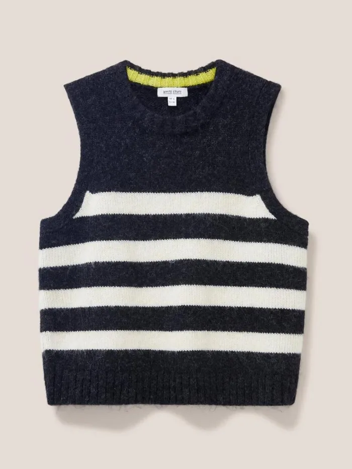 White Stuff KNITWEAR STRIPE TANK Black Multi 8211 Women White Stuff KNITWEAR STRIPE TANK Black Multi 8211 Women