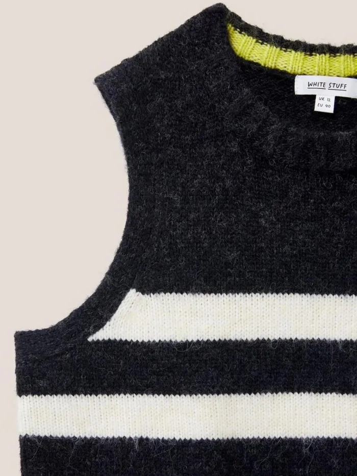 White Stuff KNITWEAR STRIPE TANK Black Multi 8211 Women White Stuff KNITWEAR STRIPE TANK Black Multi 8211 Women