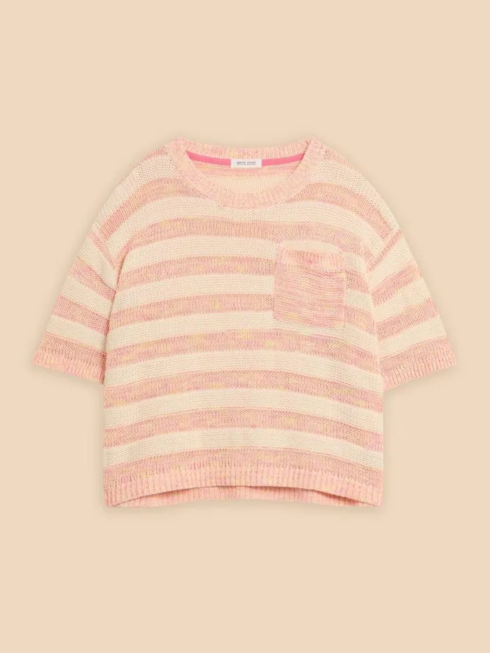 White Stuff KNITWEAR TERRY KNITTED TEE Orange Multi 8211 Women White Stuff KNITWEAR TERRY KNITTED TEE Orange Multi 8211 Women