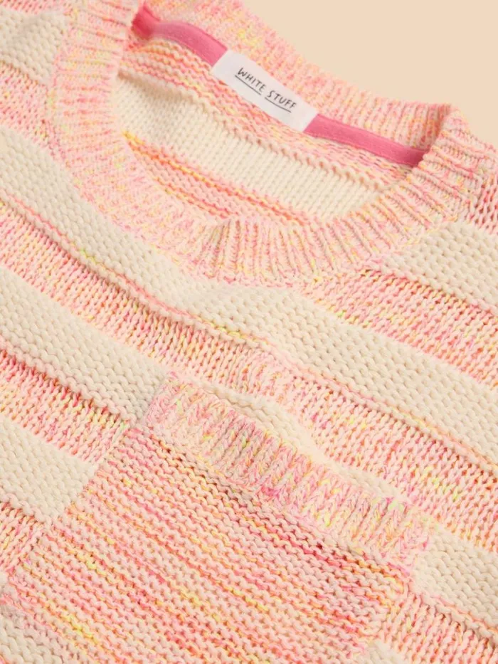 White Stuff KNITWEAR TERRY KNITTED TEE Orange Multi 8211 Women White Stuff KNITWEAR TERRY KNITTED TEE Orange Multi 8211 Women