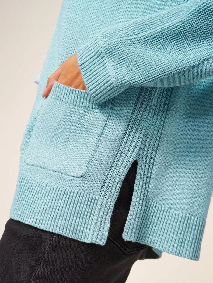 White Stuff KNITWEAR Tiana Open Neck Cardi Light Teal 8211 Women White Stuff KNITWEAR Tiana Open Neck Cardi Light Teal 8211 Women