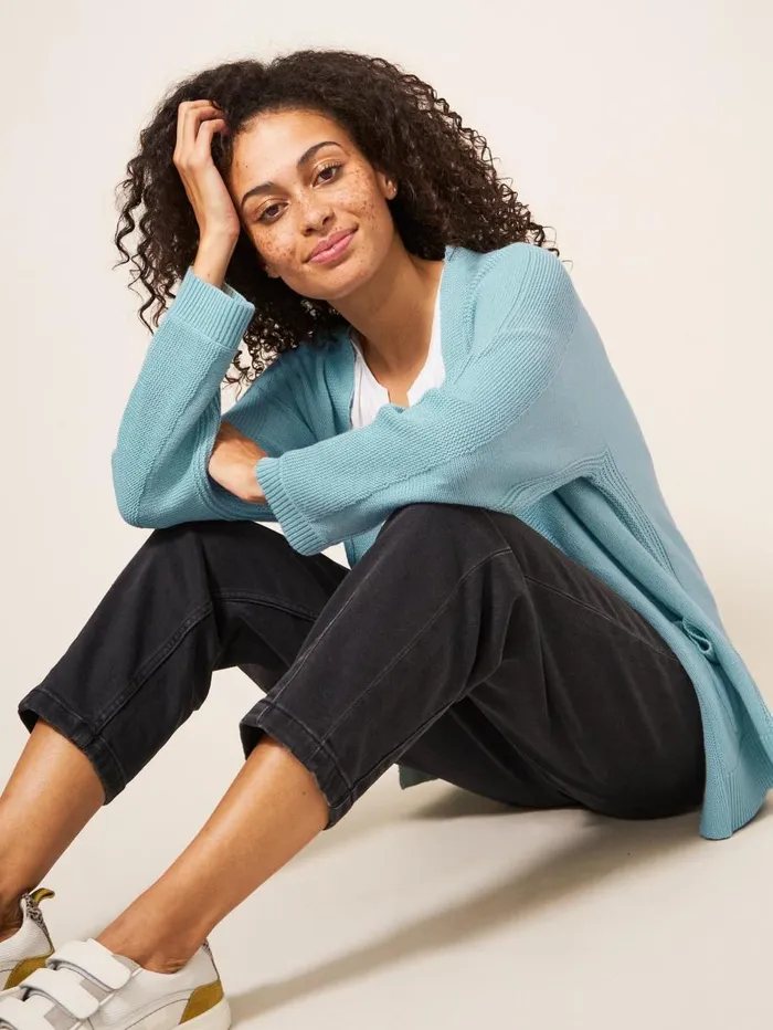 White Stuff KNITWEAR Tiana Open Neck Cardi Light Teal 8211 Women White Stuff KNITWEAR Tiana Open Neck Cardi Light Teal 8211 Women