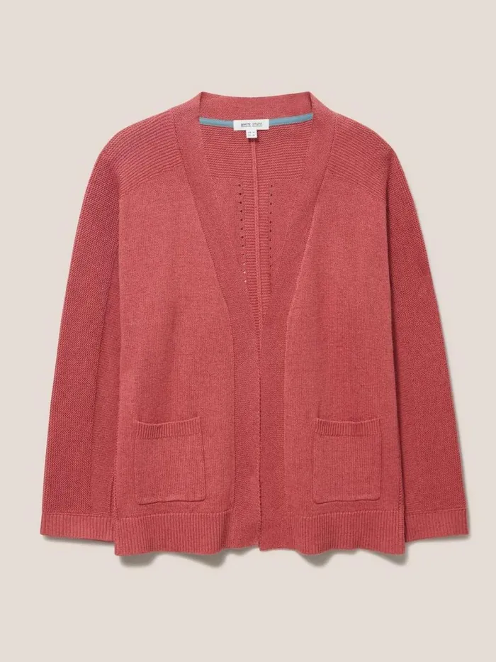 White Stuff KNITWEAR Tiana Open Neck Cardi Mid Pink 8211 Women White Stuff KNITWEAR Tiana Open Neck Cardi Mid Pink 8211 Women