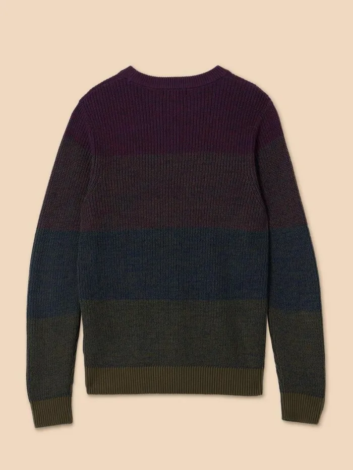White Stuff KNITWEAR Twisted Colourblock Jumper Plum Multi 8211 Men White Stuff KNITWEAR Twisted Colourblock Jumper Plum Multi 8211 Men