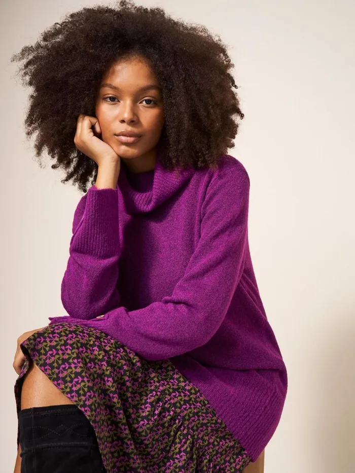 White Stuff KNITWEAR WAVERLY JUMPER Mid Purple 8211 Women White Stuff KNITWEAR WAVERLY JUMPER Mid Purple 8211 Women