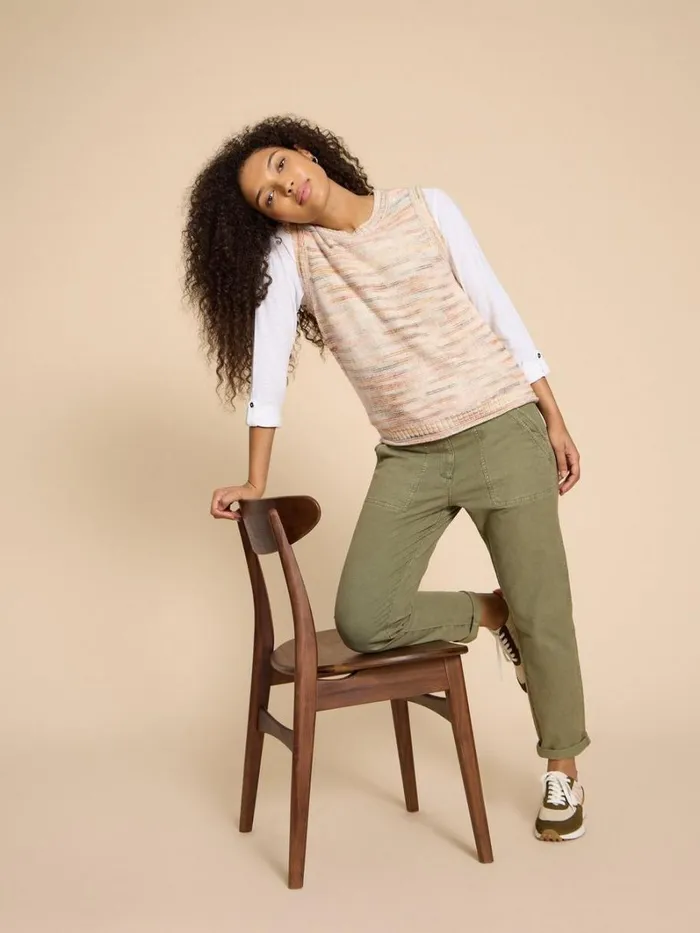 White Stuff KNITWEAR WICKHAM TANK Ivory Multi 8211 Women