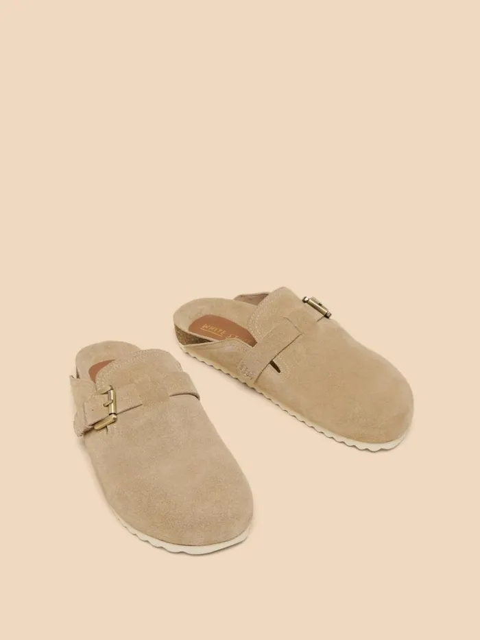 White Stuff MULES Myrtle Suede Slip On Mule Light Natural 8211 Women