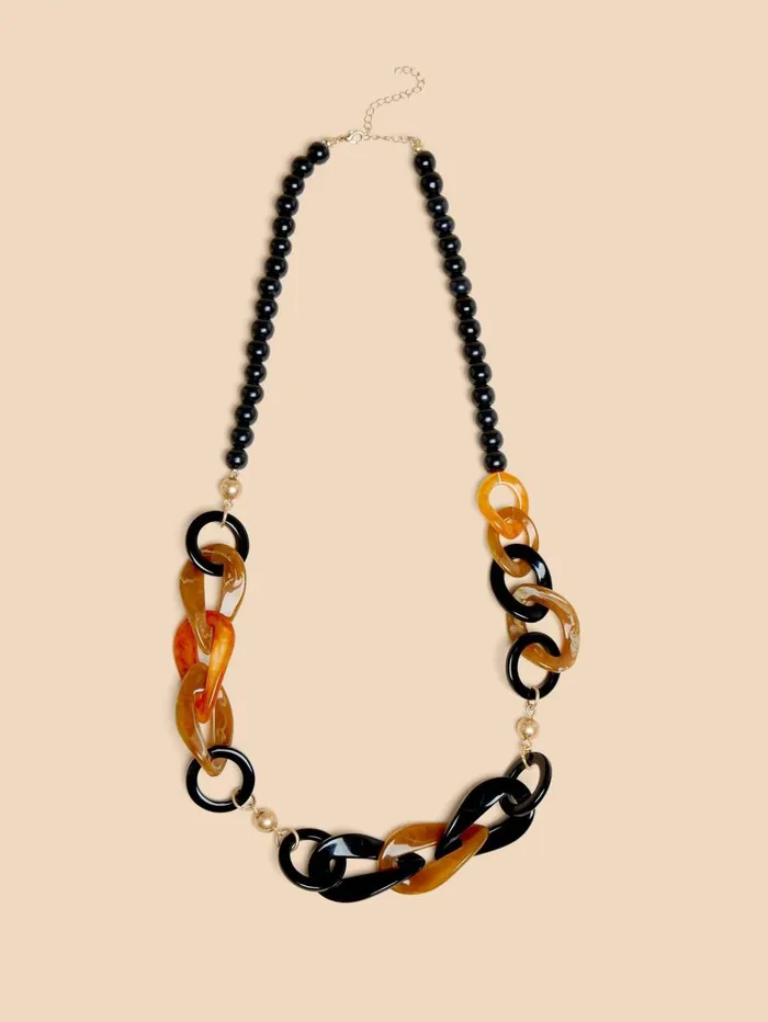White Stuff NECKLACES Lili Long Chain Bead Necklace Black Multi 8211 Women White Stuff NECKLACES Lili Long Chain Bead Necklace Black Multi 8211 Women