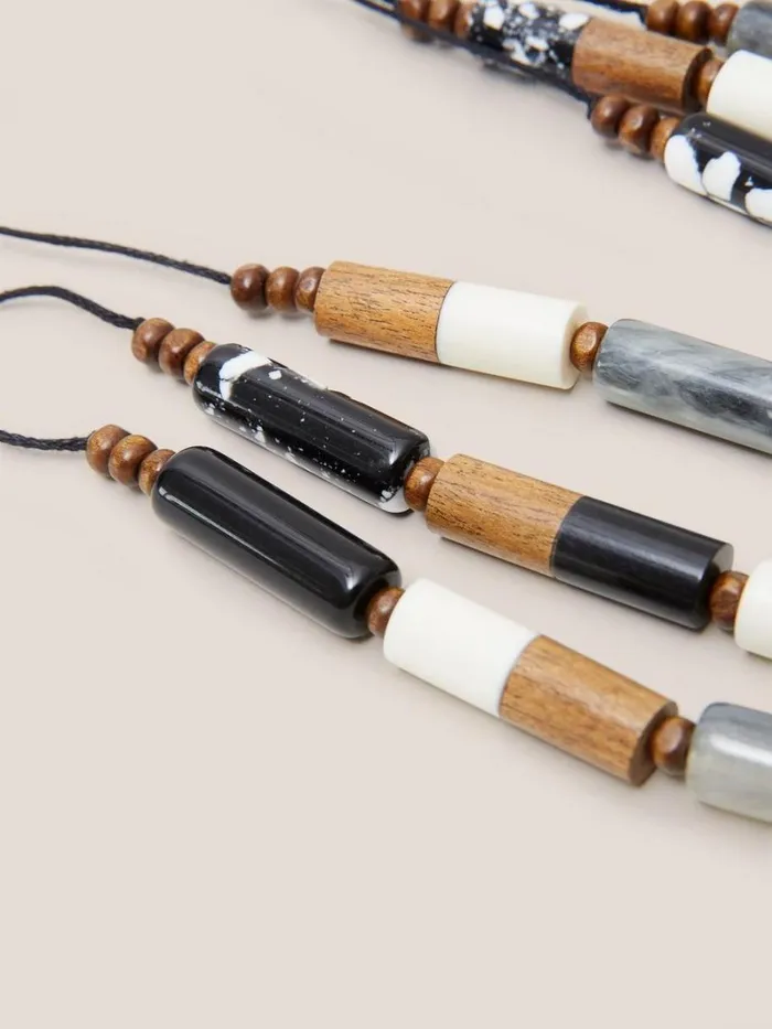 White Stuff NECKLACES Marilla Multi Row Necklace Black Multi 8211 Women