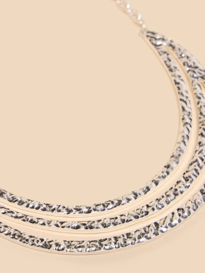 White Stuff NECKLACES Mia Crescent Necklace Silver Tone Metallic 8211 Women