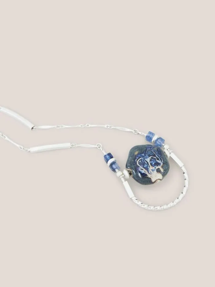 White Stuff NECKLACES Stone Pendant Necklace Blue Multi 8211 Women
