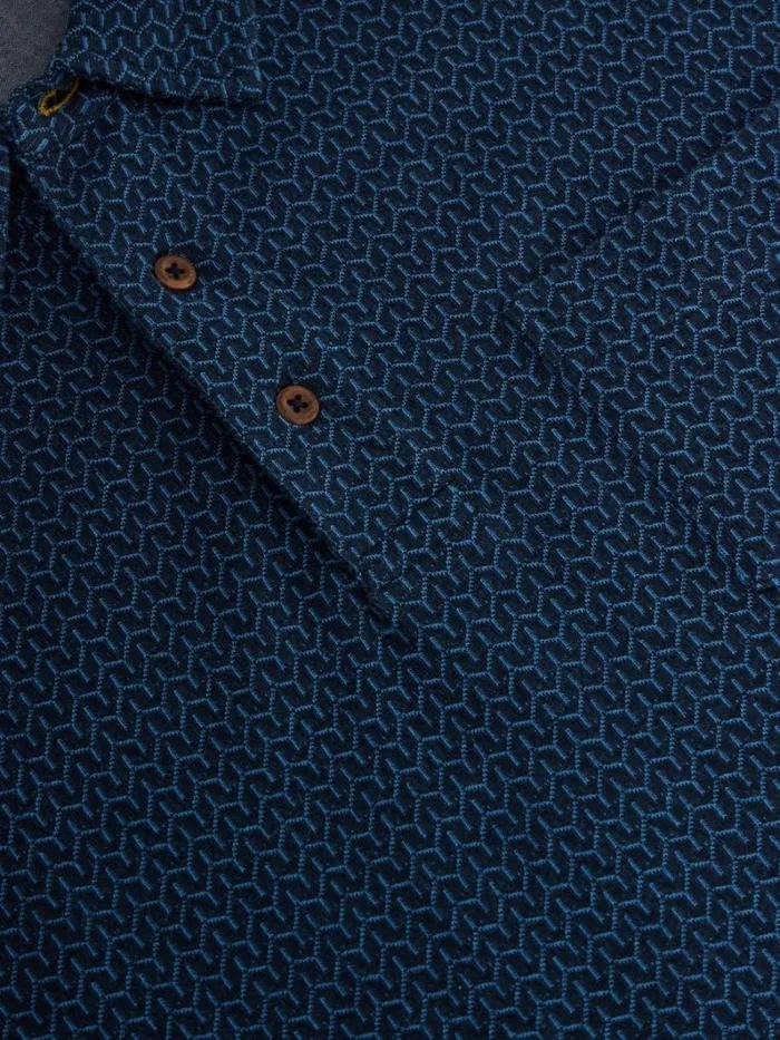 White Stuff POLO SHIRTS Jacquard Polo Dark Navy 8211 Men