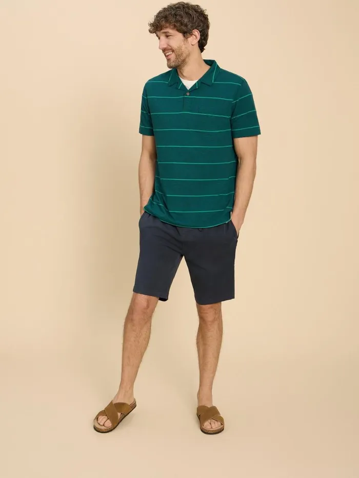 White Stuff POLO SHIRTS Jacquard Stripe Polo Teal Multi 8211 Men White Stuff POLO SHIRTS Jacquard Stripe Polo Teal Multi 8211 Men