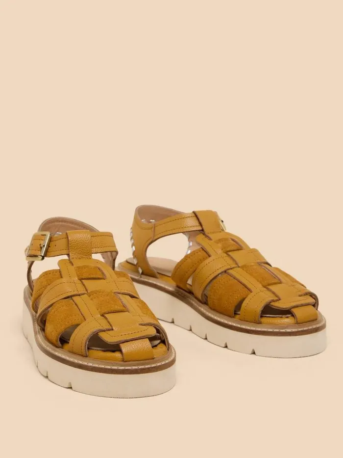 White Stuff SANDALS Chunky Fisherman Sandal Deep Yellow 8211 Women
