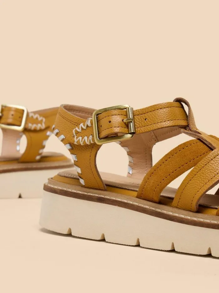 White Stuff SANDALS Chunky Fisherman Sandal Deep Yellow 8211 Women White Stuff SANDALS Chunky Fisherman Sandal Deep Yellow 8211 Women
