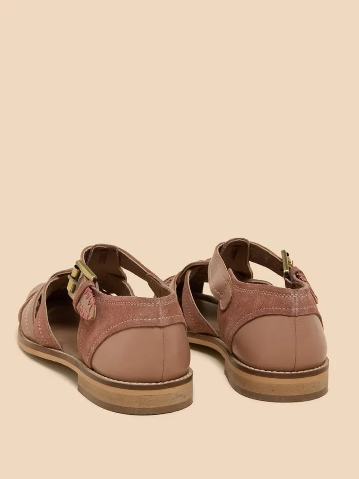 White Stuff SANDALS Floral Leather Fisherman Shoe Light Pink 8211 Women White Stuff SANDALS Floral Leather Fisherman Shoe Light Pink 8211 Women