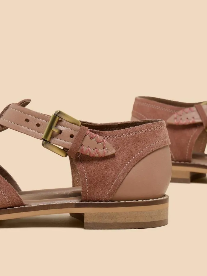 White Stuff SANDALS Floral Leather Fisherman Shoe Light Pink 8211 Women White Stuff SANDALS Floral Leather Fisherman Shoe Light Pink 8211 Women