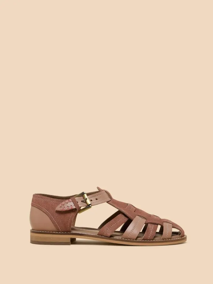 White Stuff SANDALS Floral Leather Fisherman Shoe Light Pink 8211 Women White Stuff SANDALS Floral Leather Fisherman Shoe Light Pink 8211 Women