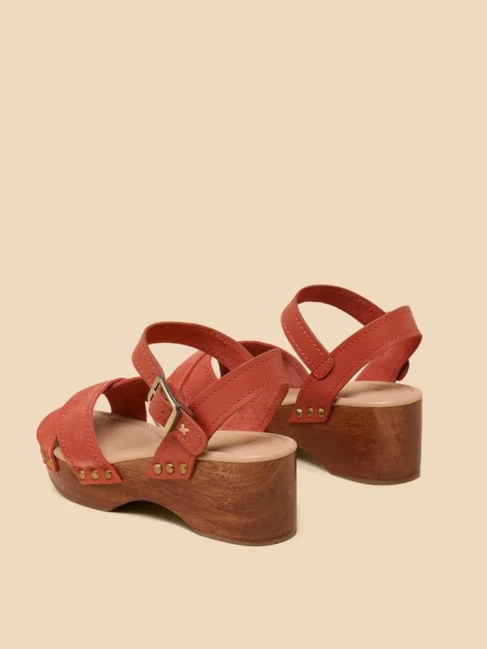 White Stuff SANDALS Gerainiam Leather Low Clog Mid Orange 8211 Women White Stuff SANDALS Gerainiam Leather Low Clog Mid Orange 8211 Women