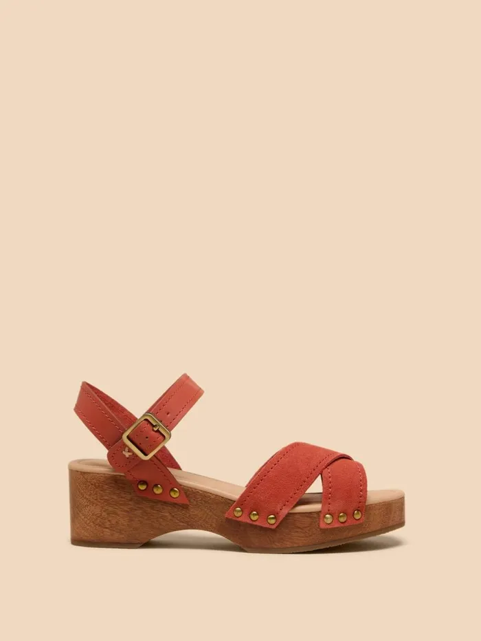 White Stuff SANDALS Gerainiam Leather Low Clog Mid Orange 8211 Women White Stuff SANDALS Gerainiam Leather Low Clog Mid Orange 8211 Women