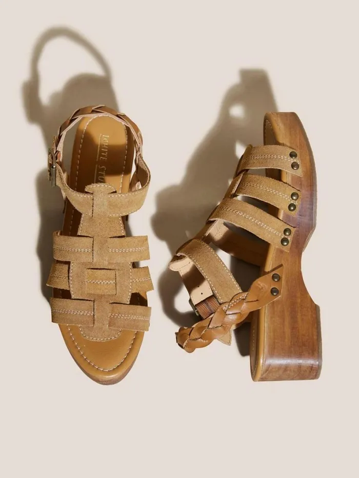 White Stuff SANDALS Gladiator Leather Clog Sandal Mid Tan 8211 Women White Stuff SANDALS Gladiator Leather Clog Sandal Mid Tan 8211 Women