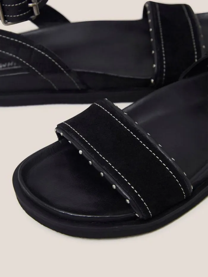 White Stuff SANDALS Pinstud Leather Sandal Pure Black 8211 Women White Stuff SANDALS Pinstud Leather Sandal Pure Black 8211 Women