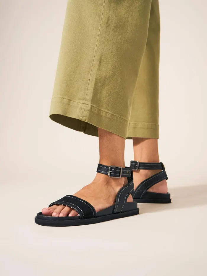 White Stuff SANDALS Pinstud Leather Sandal Pure Black 8211 Women White Stuff SANDALS Pinstud Leather Sandal Pure Black 8211 Women