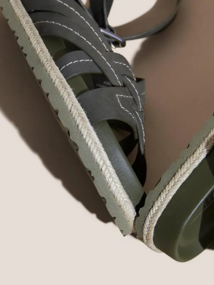 White Stuff SANDALS Weave Footbed Sandal Khaki Green 8211 Women White Stuff SANDALS Weave Footbed Sandal Khaki Green 8211 Women