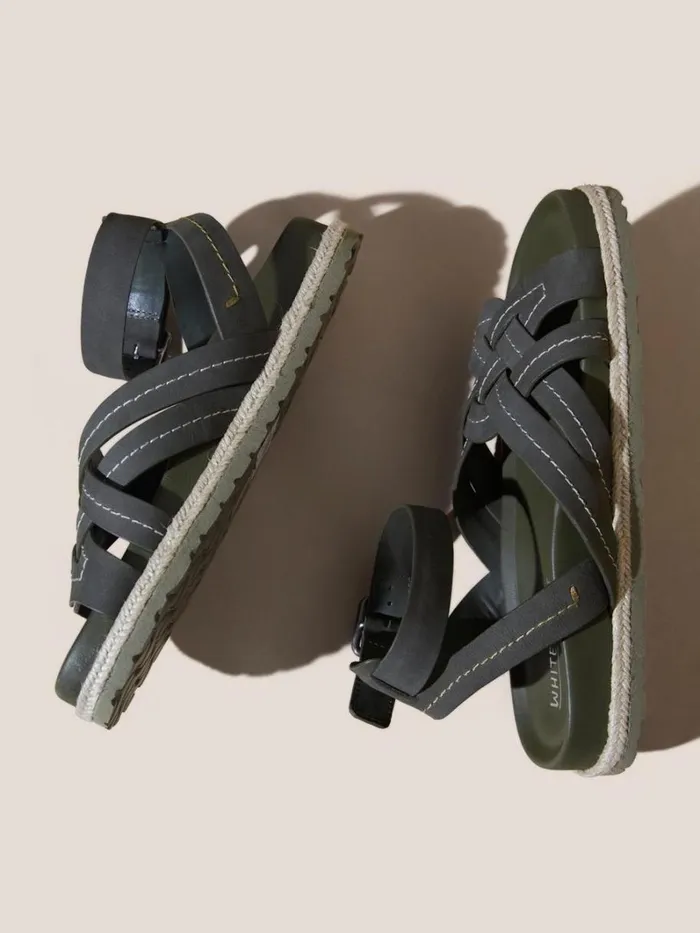 White Stuff SANDALS Weave Footbed Sandal Khaki Green 8211 Women White Stuff SANDALS Weave Footbed Sandal Khaki Green 8211 Women