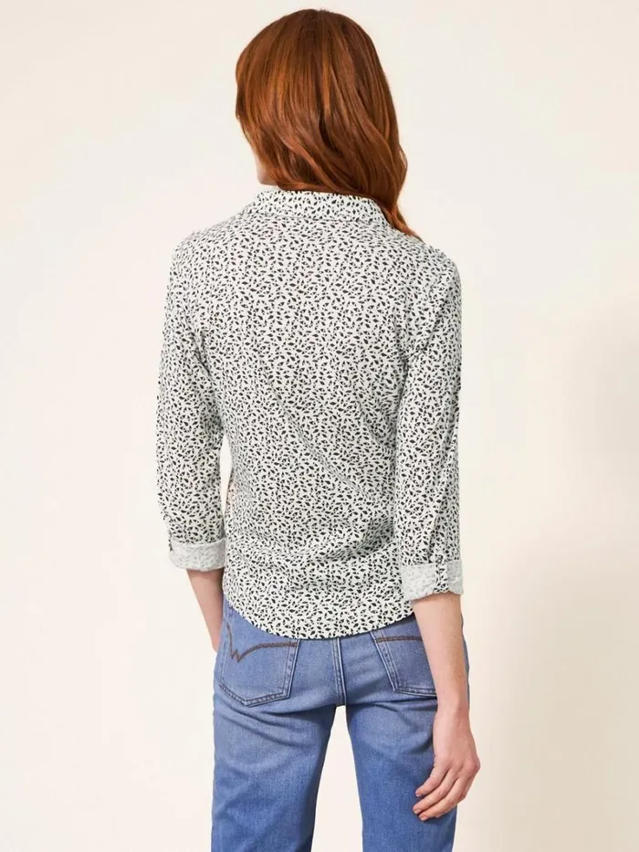 White Stuff SHIRTS and BLOUSES Annie Cotton Jersey Shirt Ivory Multi 8211 Women White Stuff SHIRTS and BLOUSES Annie Cotton Jersey Shirt Ivory Multi 8211 Women