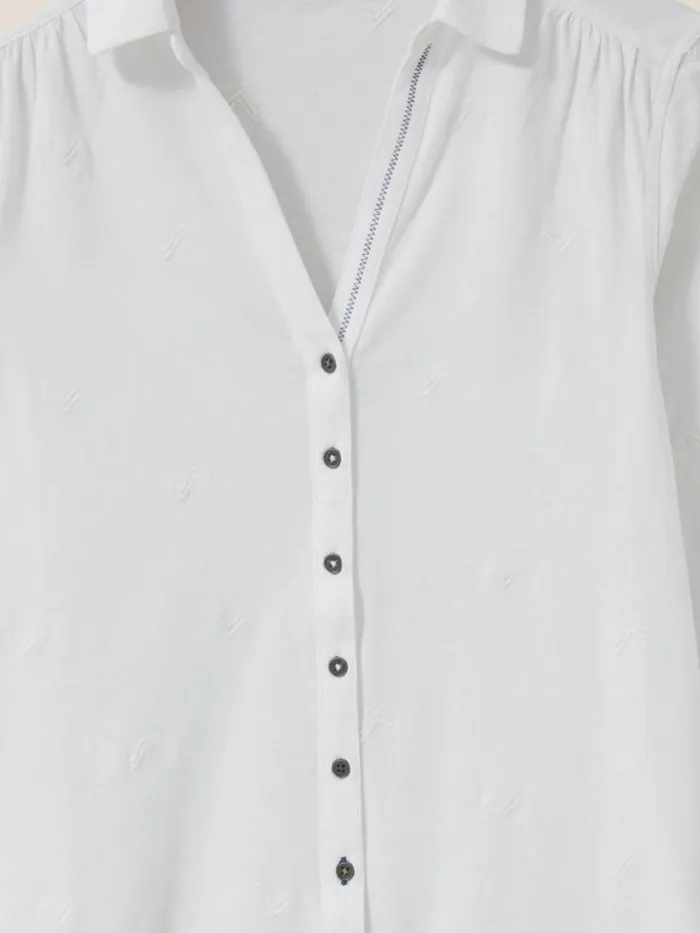 White Stuff SHIRTS and BLOUSES ANNIE EMBROIDERED JERSEY SHIRT Brilliant White 8211 Women White Stuff SHIRTS and BLOUSES ANNIE EMBROIDERED JERSEY SHIRT Brilliant White 8211 Women