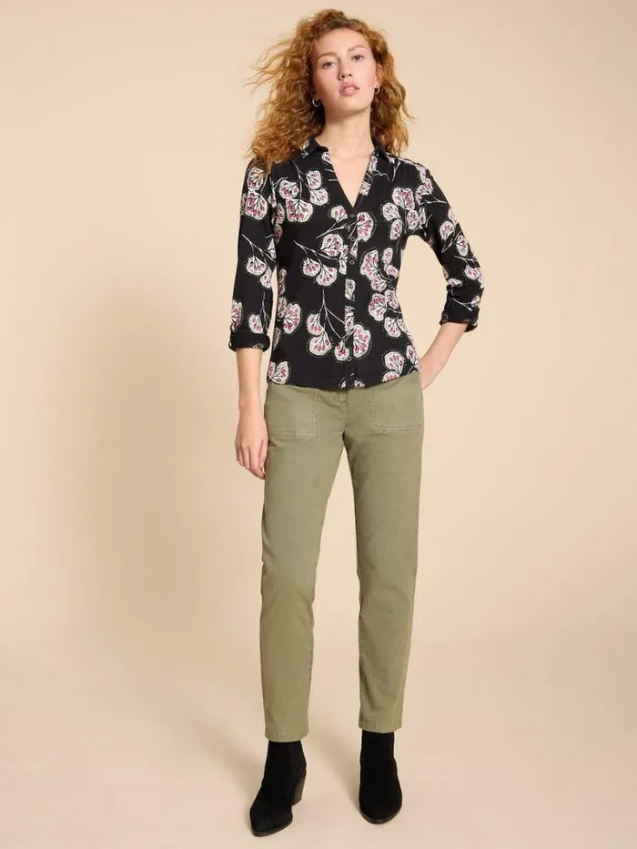 White Stuff SHIRTS and BLOUSES ANNIE JERSEY PRINT SHIRT Black Print 8211 Women White Stuff SHIRTS and BLOUSES ANNIE JERSEY PRINT SHIRT Black Print 8211 Women