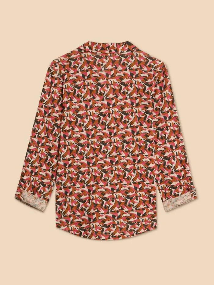 White Stuff SHIRTS and BLOUSES ANNIE JERSEY PRINT SHIRT Pink Print 8211 Women