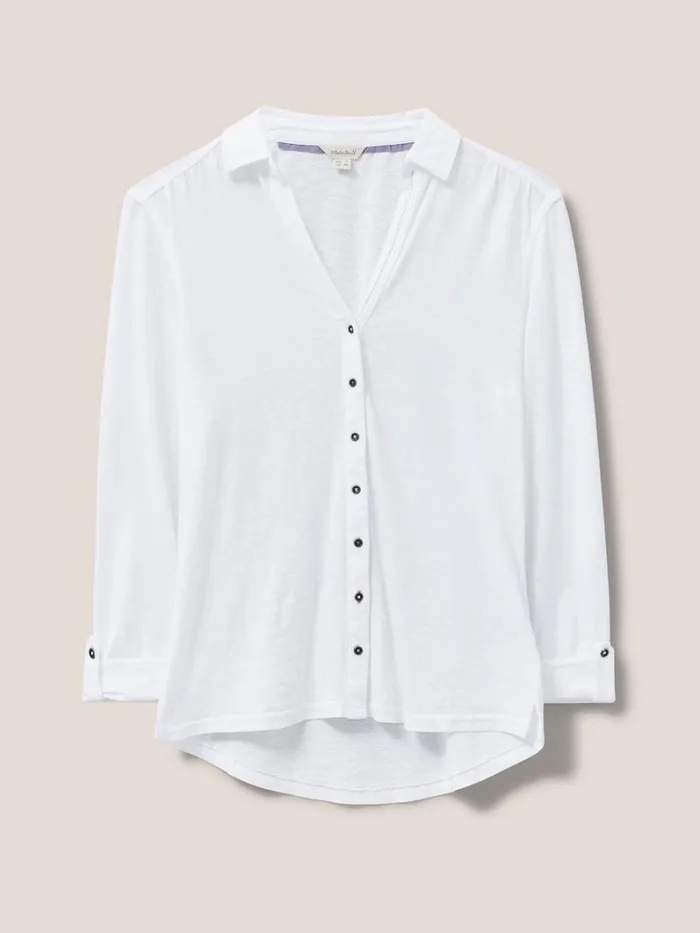 White Stuff SHIRTS and BLOUSES Annie Jersey Shirt Brilliant White 8211 Women White Stuff SHIRTS and BLOUSES Annie Jersey Shirt Brilliant White 8211 Women