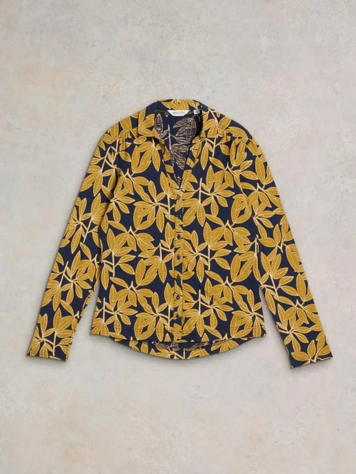 White Stuff SHIRTS and BLOUSES ANNIE LONG SLEEVE PRINTED SHIRT Navy Print 8211 Women
