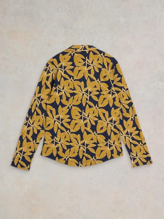 White Stuff SHIRTS and BLOUSES ANNIE LONG SLEEVE PRINTED SHIRT Navy Print 8211 Women