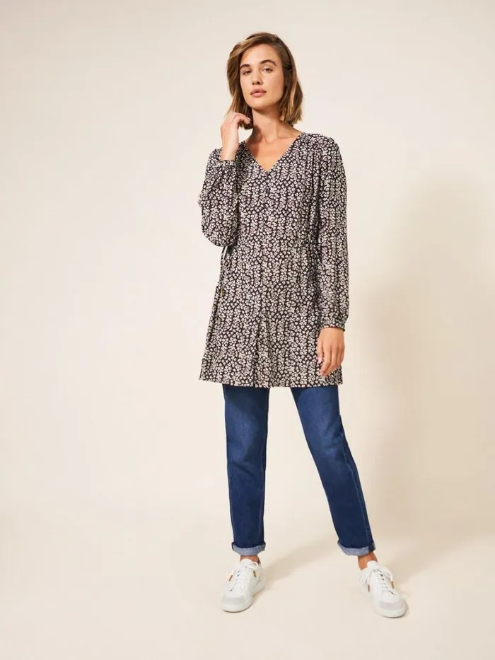 White Stuff SHIRTS and BLOUSES Avril Tunic Purple Multi 8211 Women