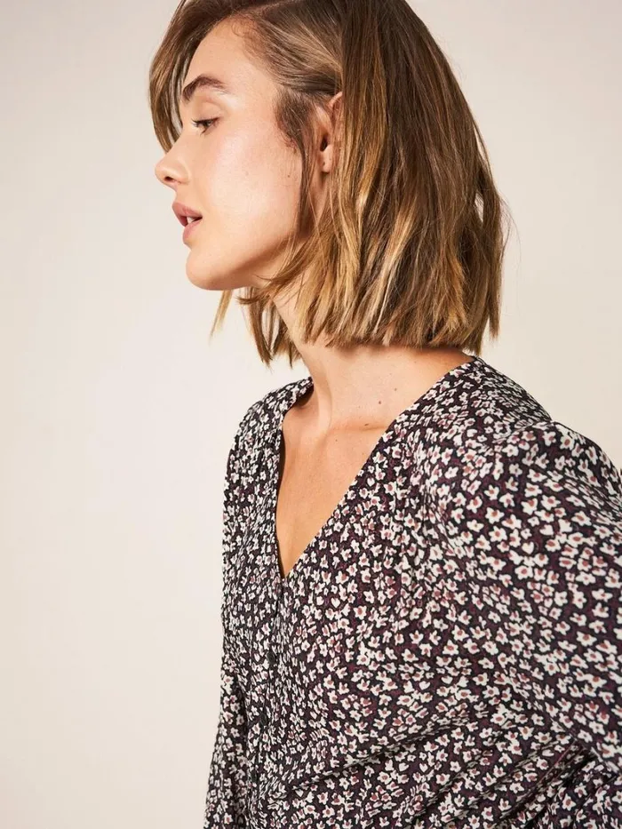 White Stuff SHIRTS and BLOUSES Avril Tunic Purple Multi 8211 Women