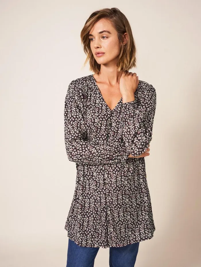 White Stuff SHIRTS and BLOUSES Avril Tunic Purple Multi 8211 Women