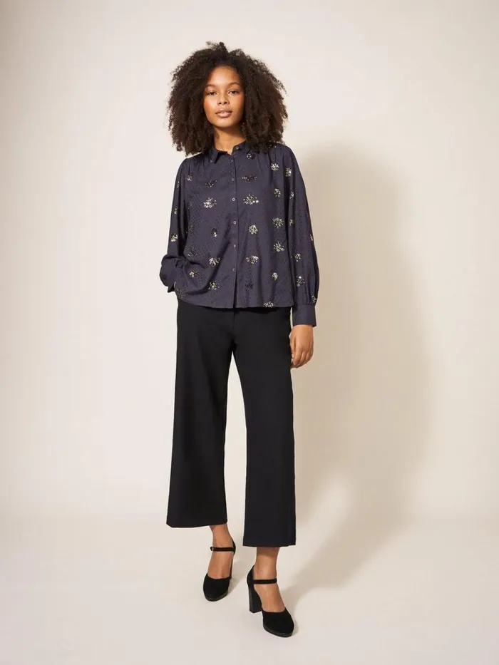 White Stuff SHIRTS and BLOUSES Ayla Sequin Shirt Black Multi 8211 Women White Stuff SHIRTS and BLOUSES Ayla Sequin Shirt Black Multi 8211 Women