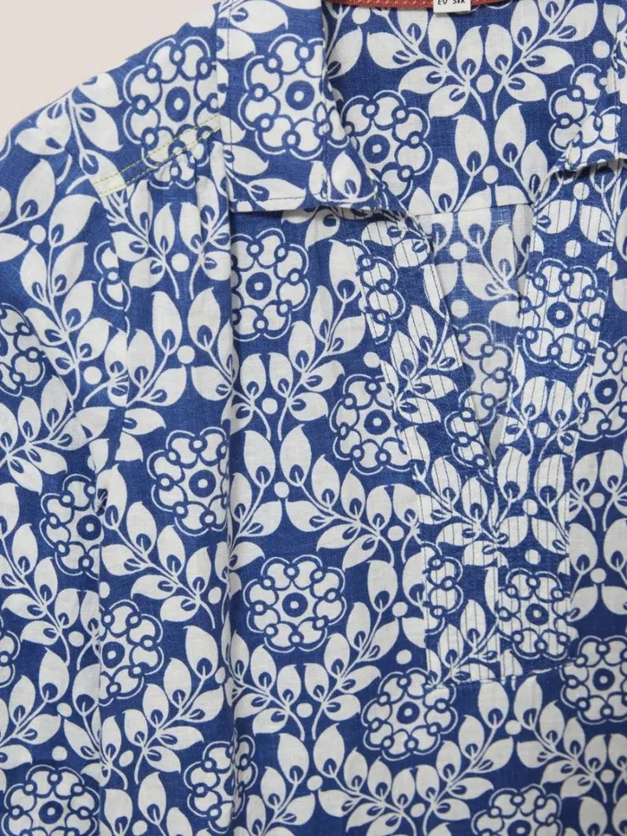 White Stuff SHIRTS and BLOUSES Blaire Linen Versatile Tunic Blue Multi 8211 Women White Stuff SHIRTS and BLOUSES Blaire Linen Versatile Tunic Blue Multi 8211 Women